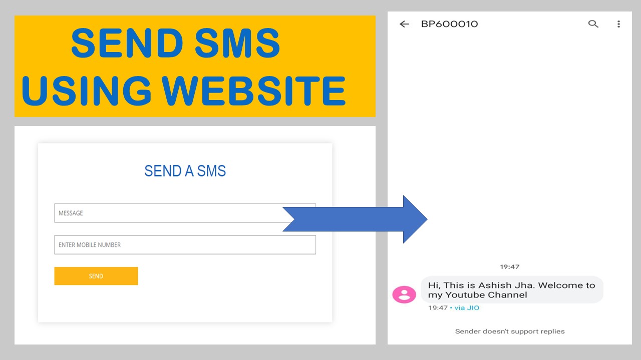 How to send SMS through Website